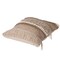 Deerlux 16" Cotton Throw Pillow Cover with Embossed White Dots and Natural Fringed Pattern with Filler QI004301.NC.K - alternate 7